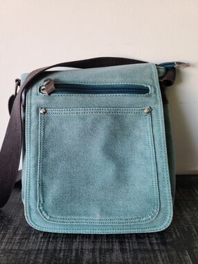 Acacia Canvas & Leather Crossbody Bag